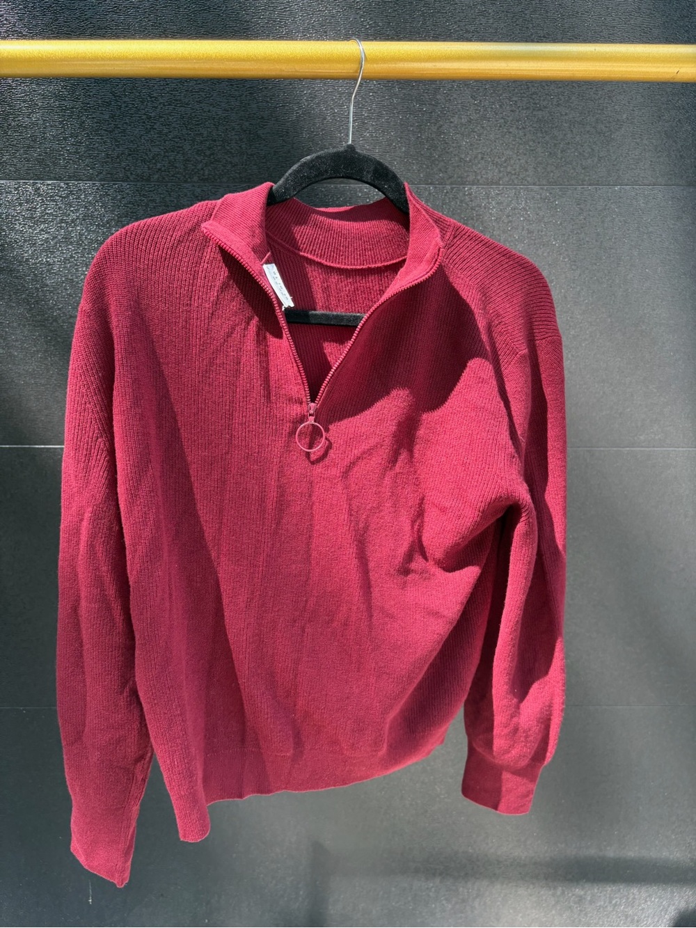 Akris Punto Burgundy Crewneck Sweater